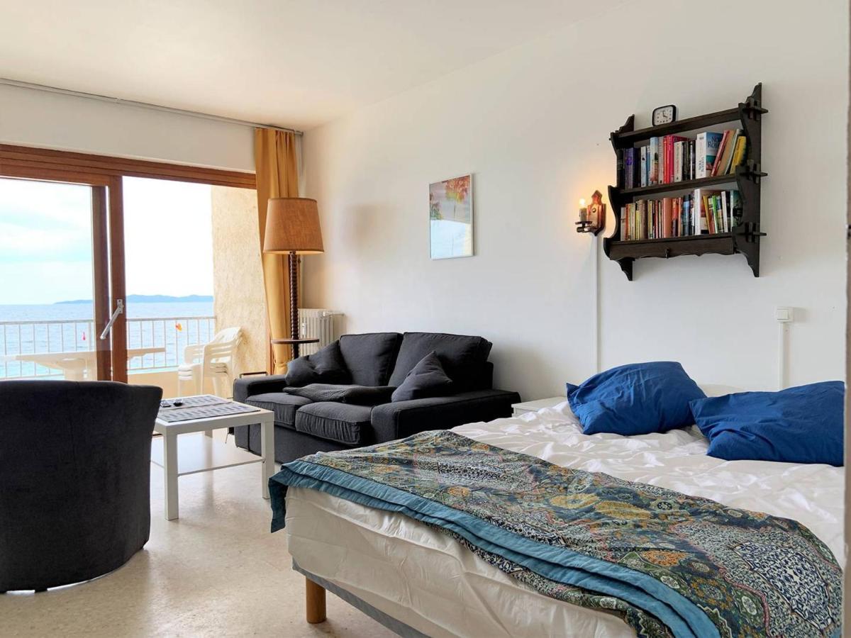 Studio Sur Plage Cavaliere Avec Terrasse, 1Er Etage, 2 Couchages - Fr-1-251-80 Льо Лаванду Екстериор снимка